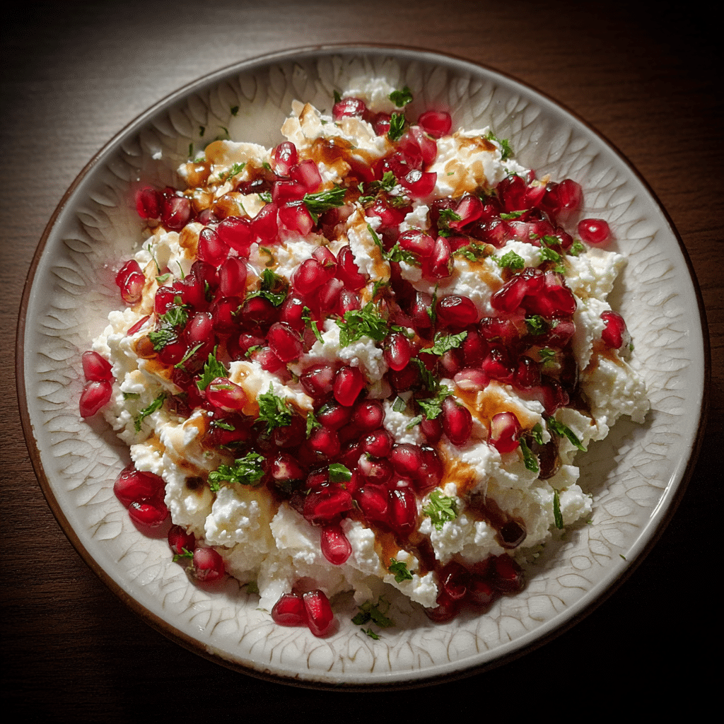 Cottage Cheese and Pomegranate Salad