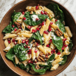 Fall Pomegranate and Spinach Pasta