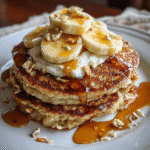 Cottage Cheese Banana Oatmeal Protein Pancakes