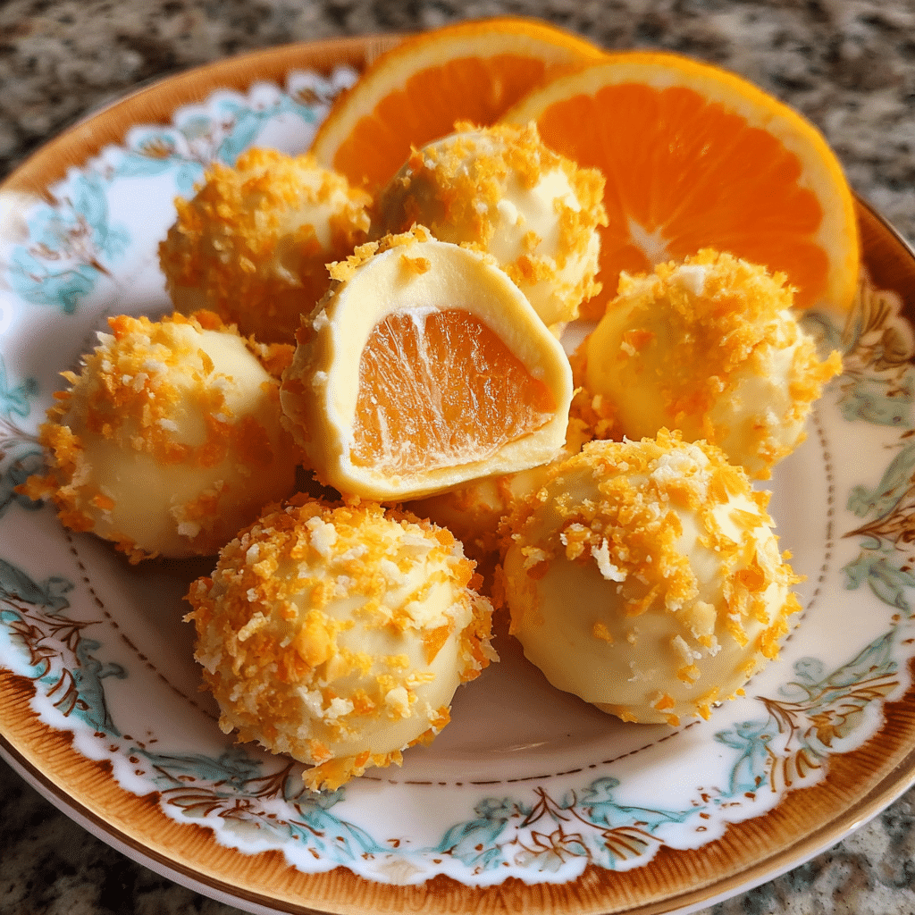 Orange Creamsicle Truffles