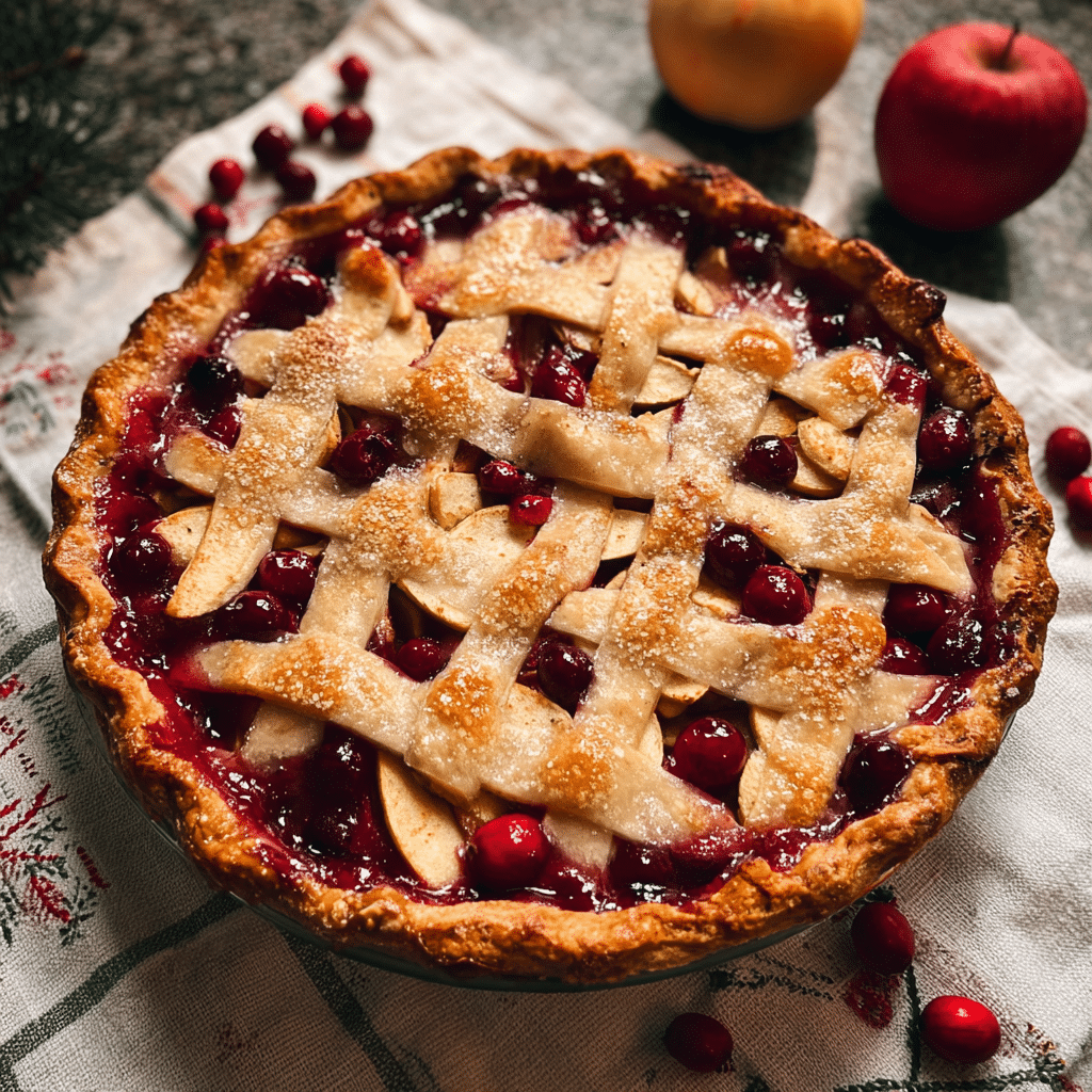 Apple Cranberry Pie