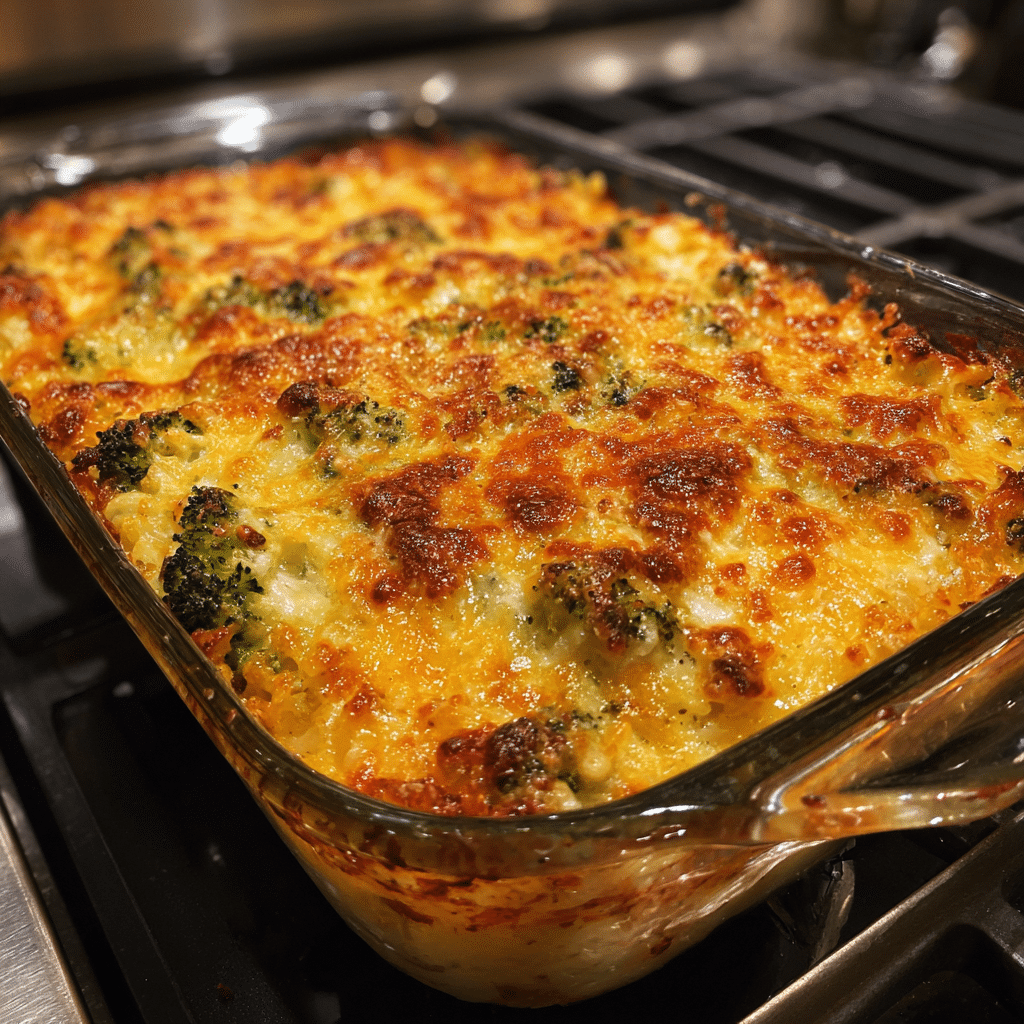 Cheesy Broccoli Rice Casserole
