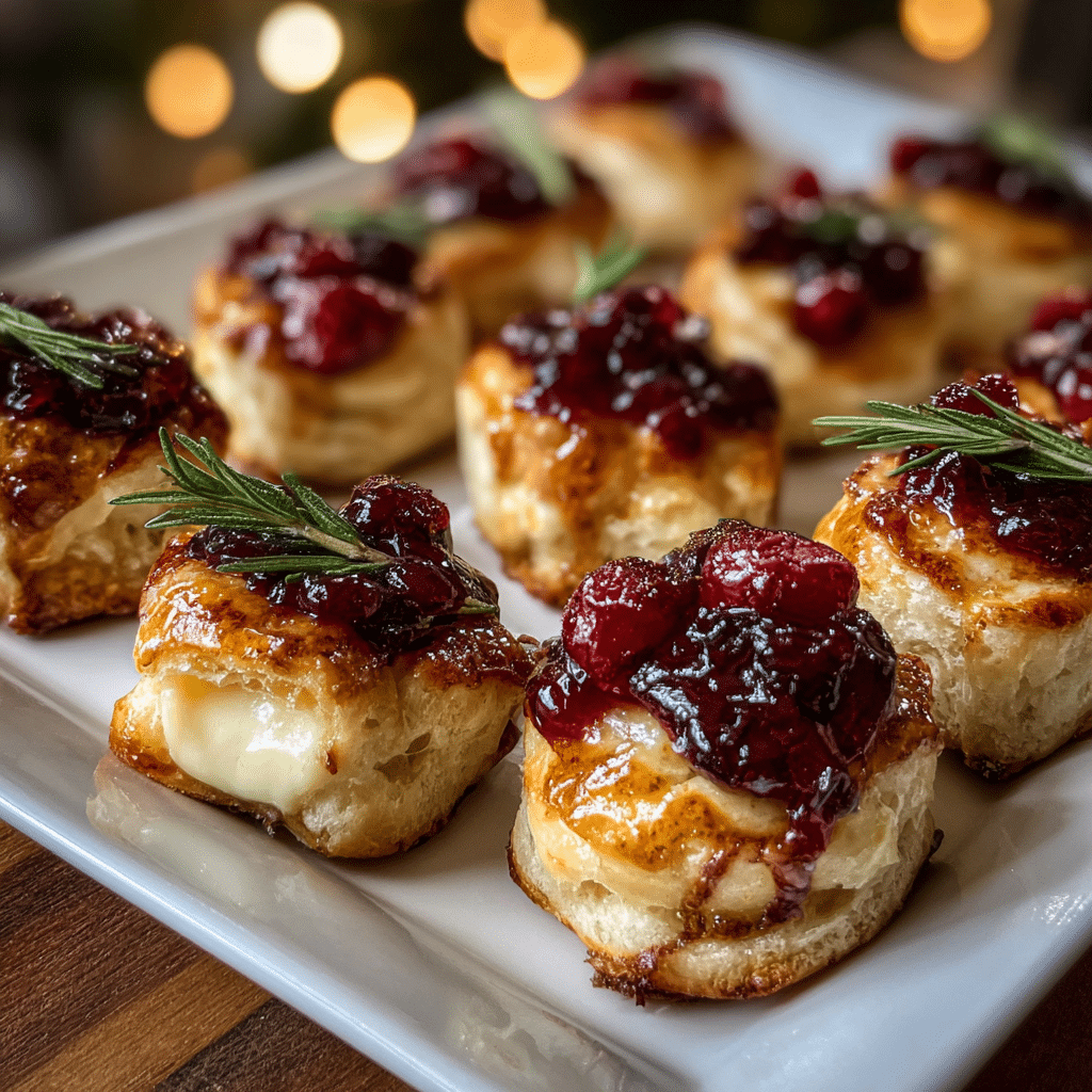 Cranberry Brie Bites