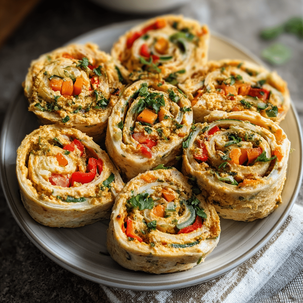 Hummus Veggie Pinwheels