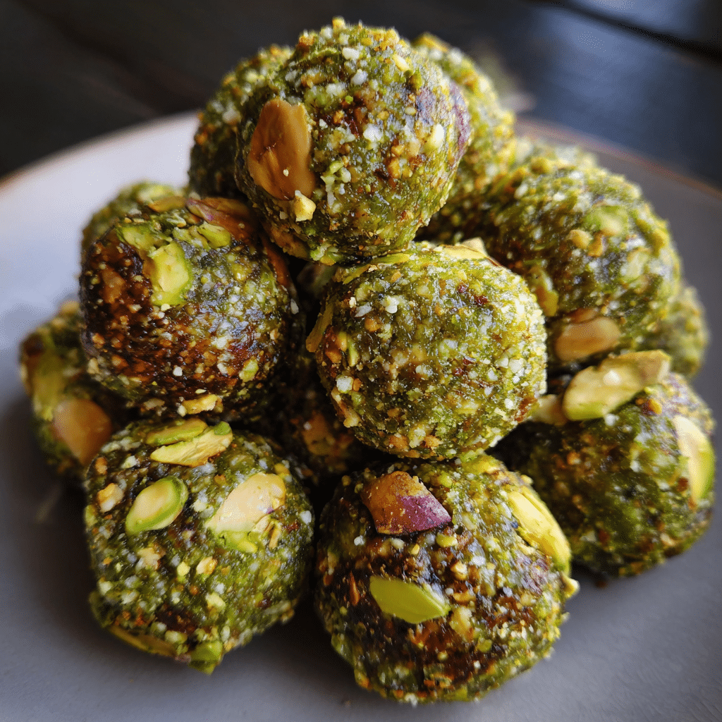 Matcha Pistachio Energy Balls