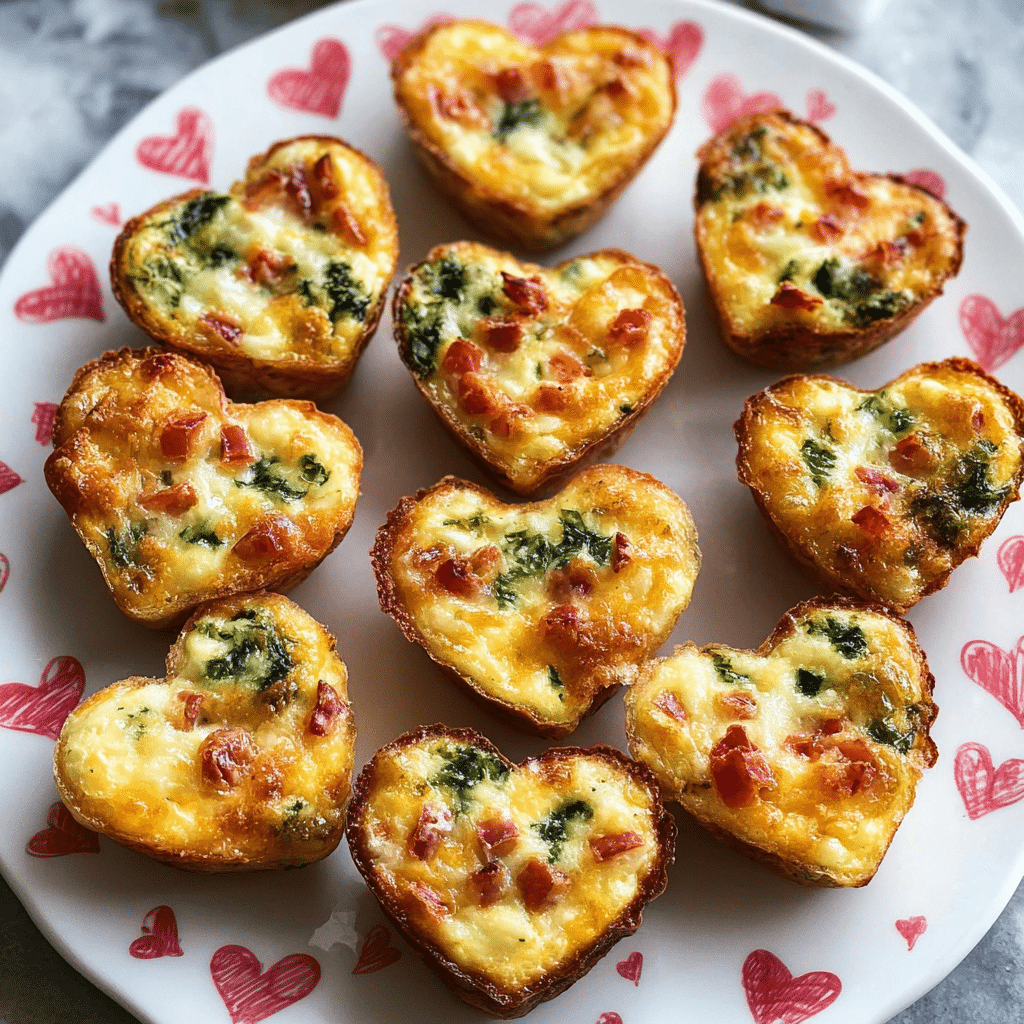 Mini Quiche Hearts