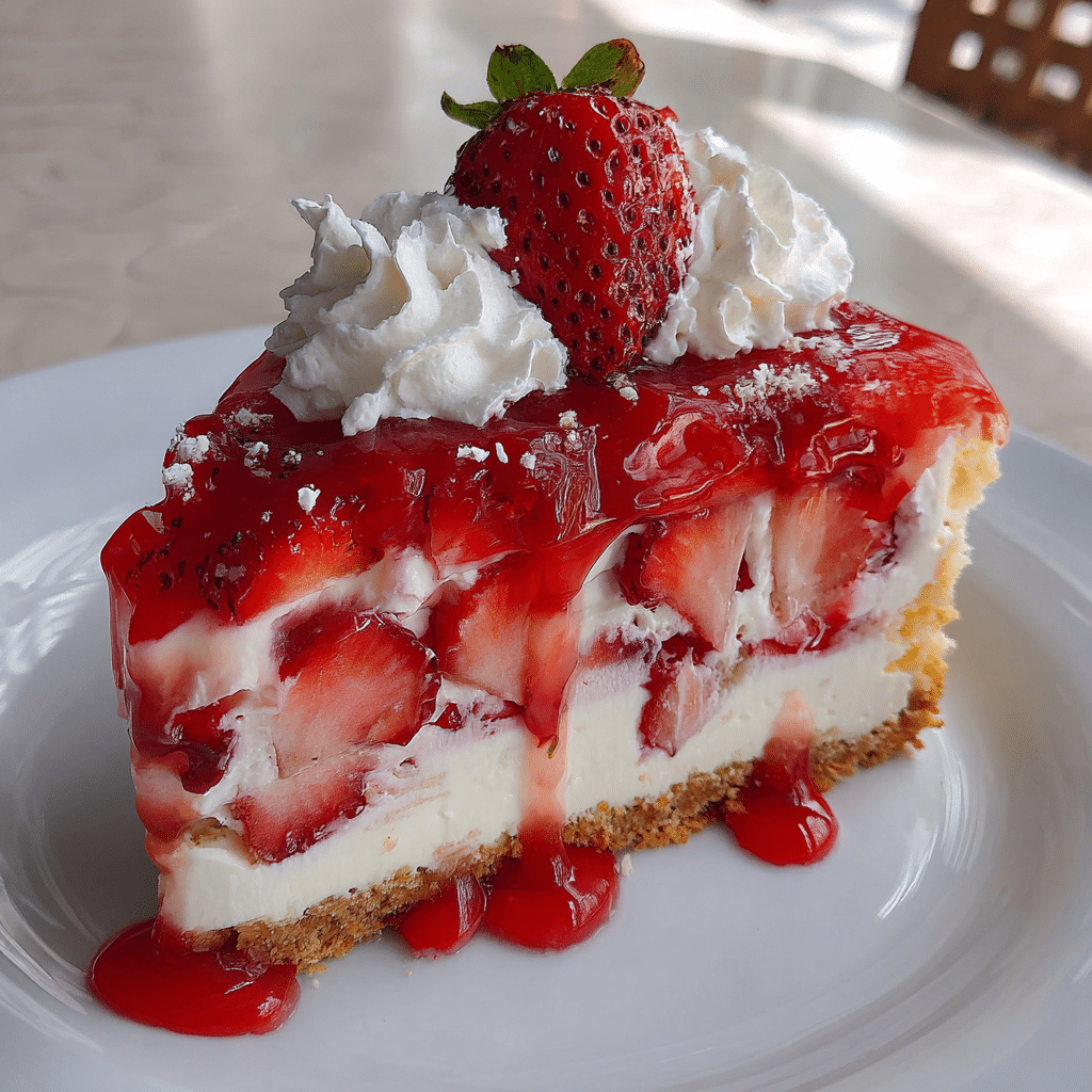 No-Bake Strawberry Cloud Cake