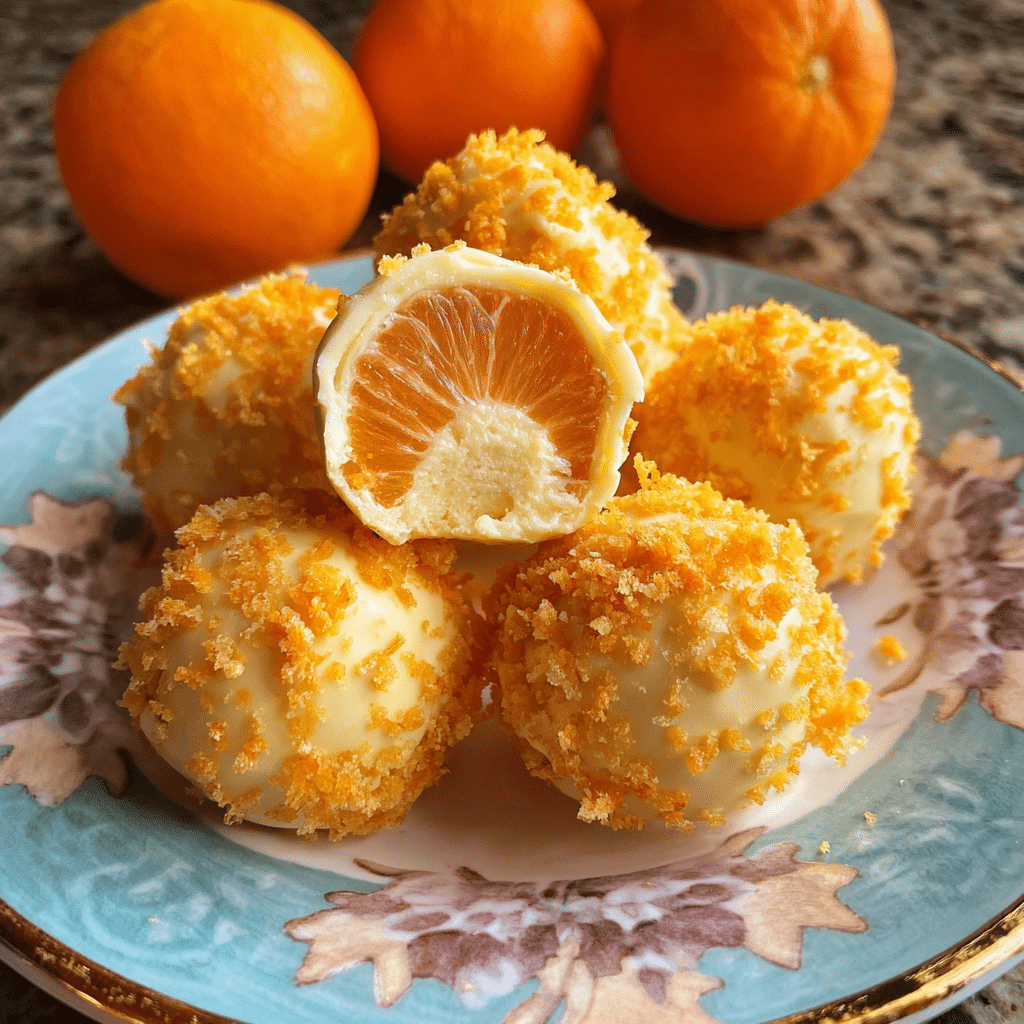 Orange Creamsicle Truffles