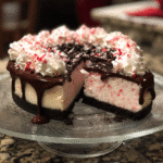 No Bake Peppermint Oreo Cheesecake