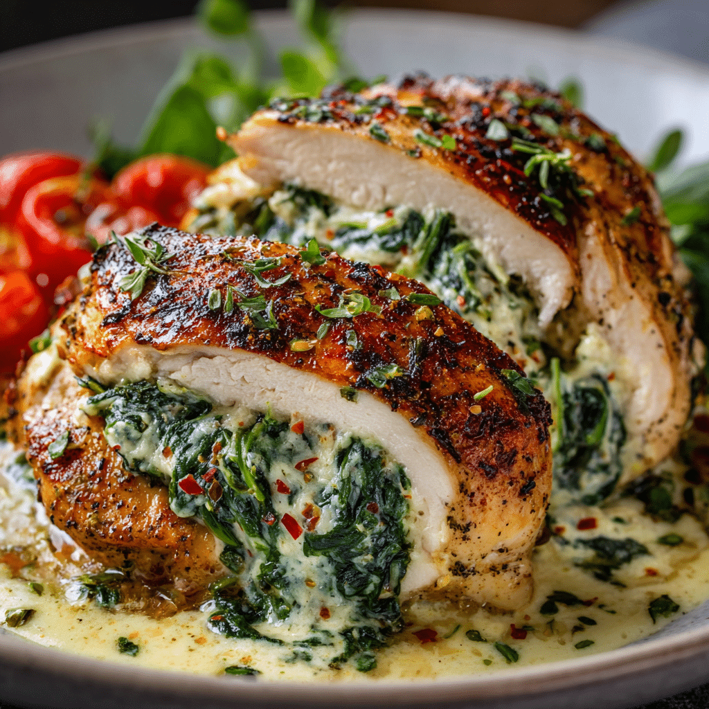 Spinach Stuffed Chicken