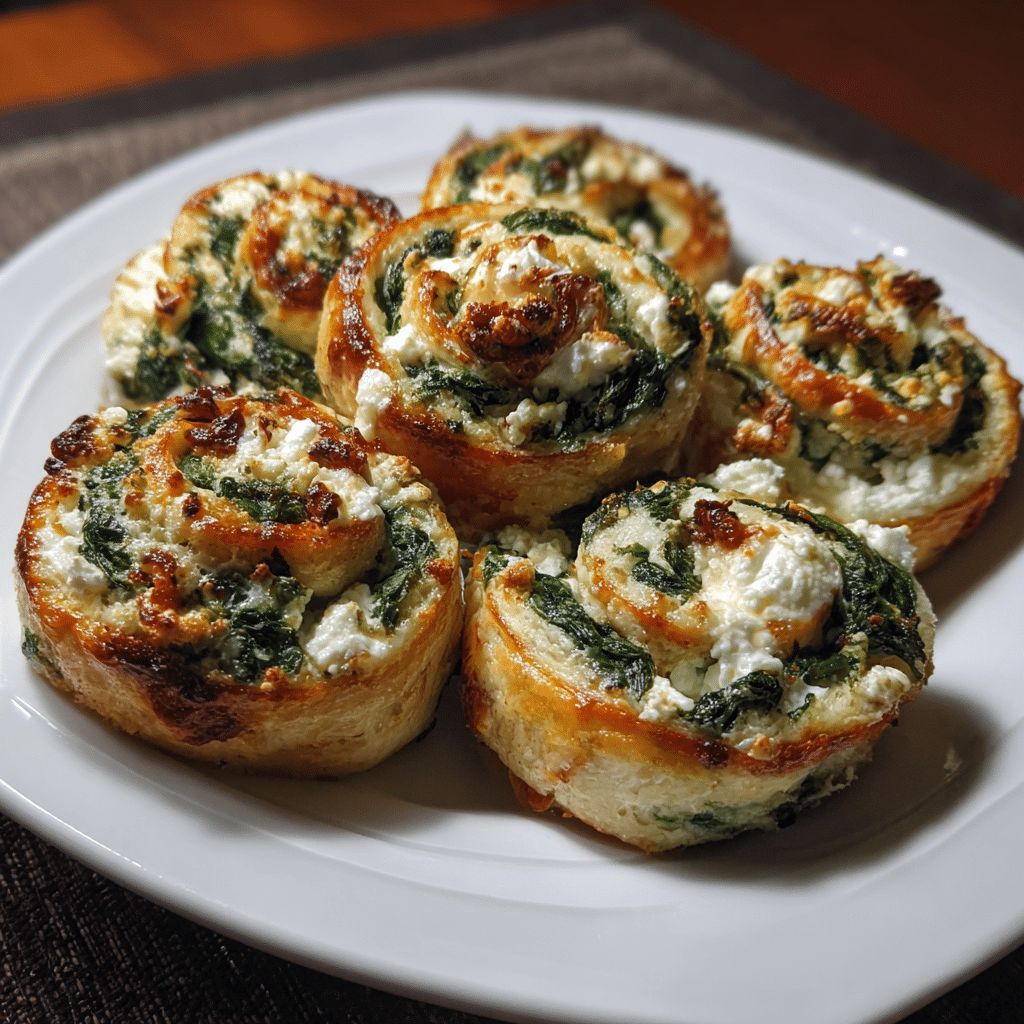 Spinach and Feta Pinwheels