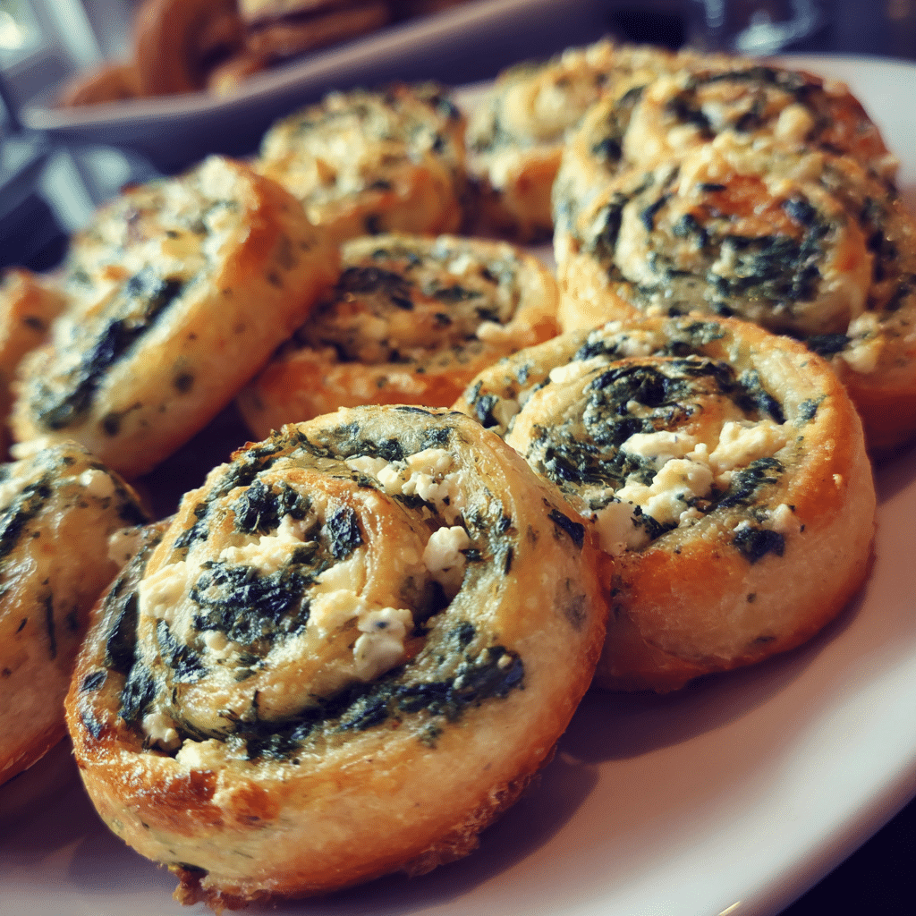Spinach and Feta Pinwheels