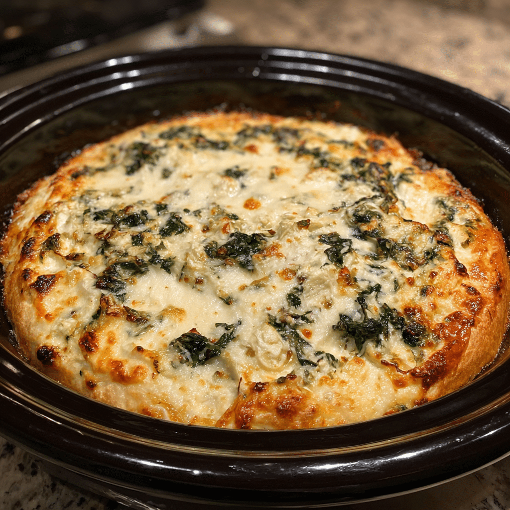 Crockpot Spinach & Artichoke Dip