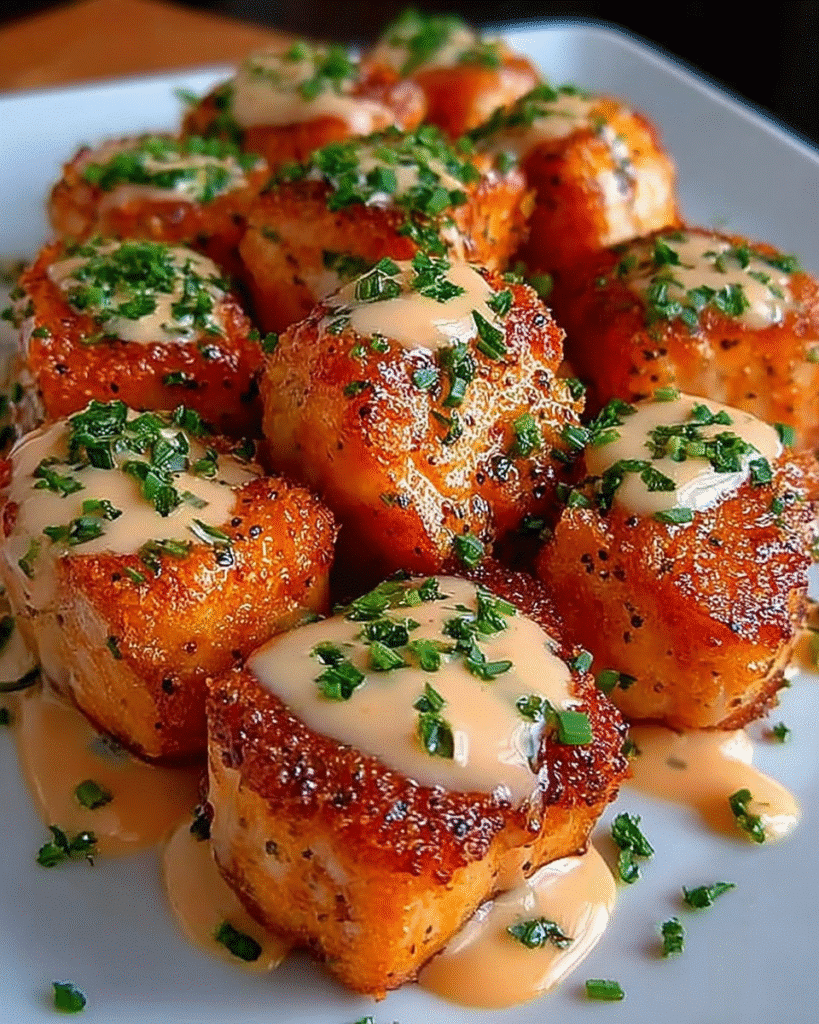 Crispy Bang Bang Salmon Bites