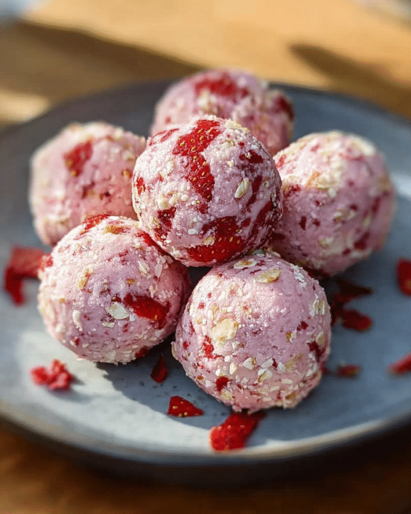 Strawberry Cheesecake Protein Balls: 5 Easy No-Bake Bites