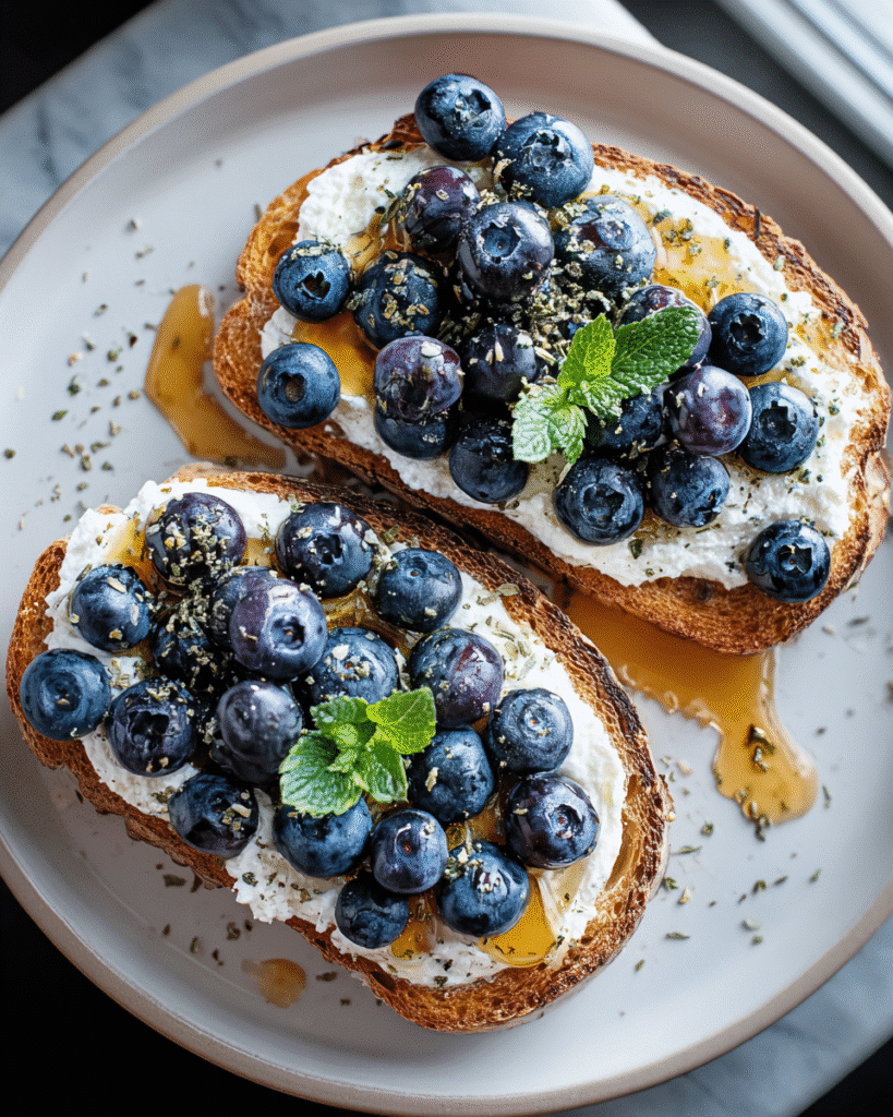 Best Blueberry Ricotta Toast: A Breakfast Flavor Explosion