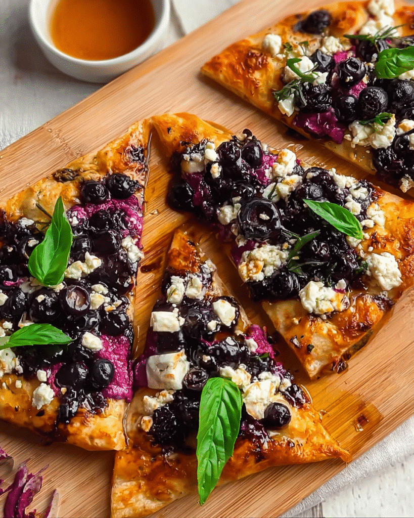Blueberry Feta Flatbread: Sweet Meets Savory Magic!