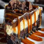 Caramel Brownie Cheesecake