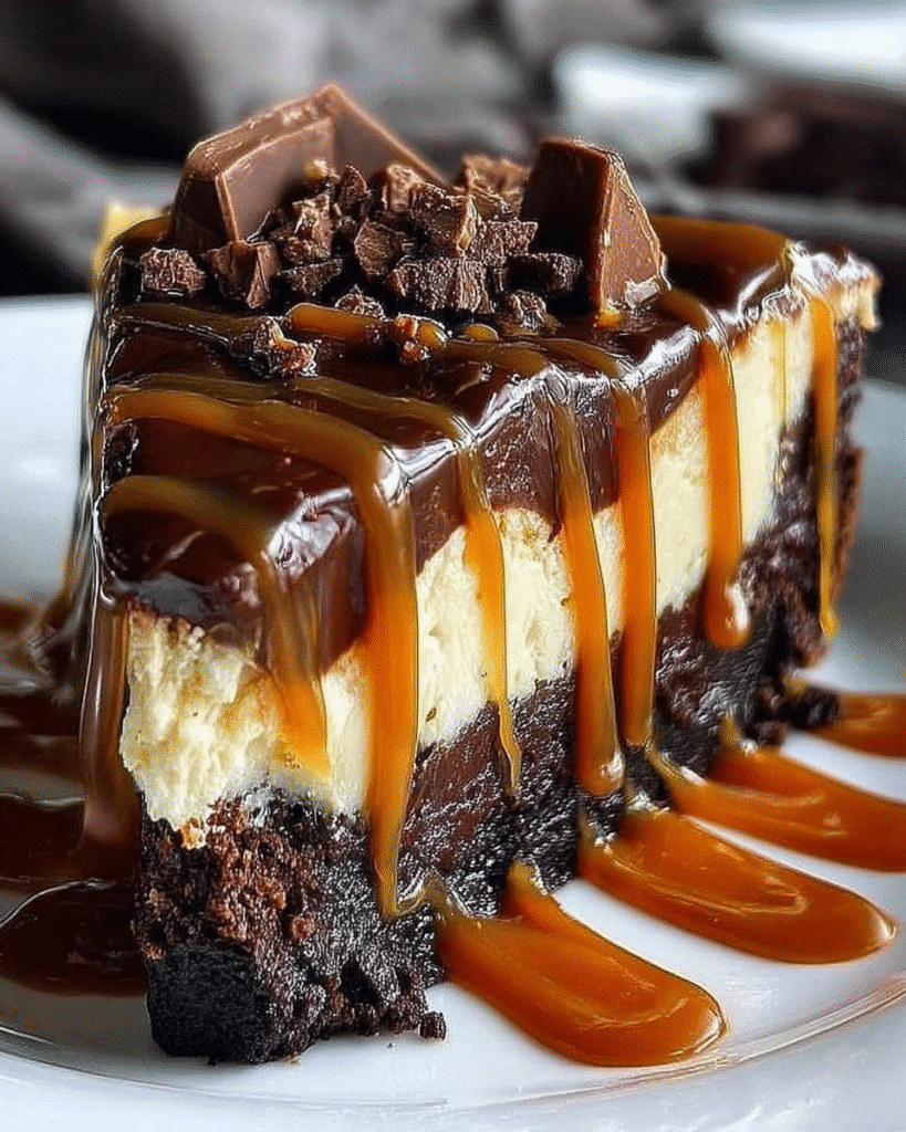 Caramel Brownie Cheesecake