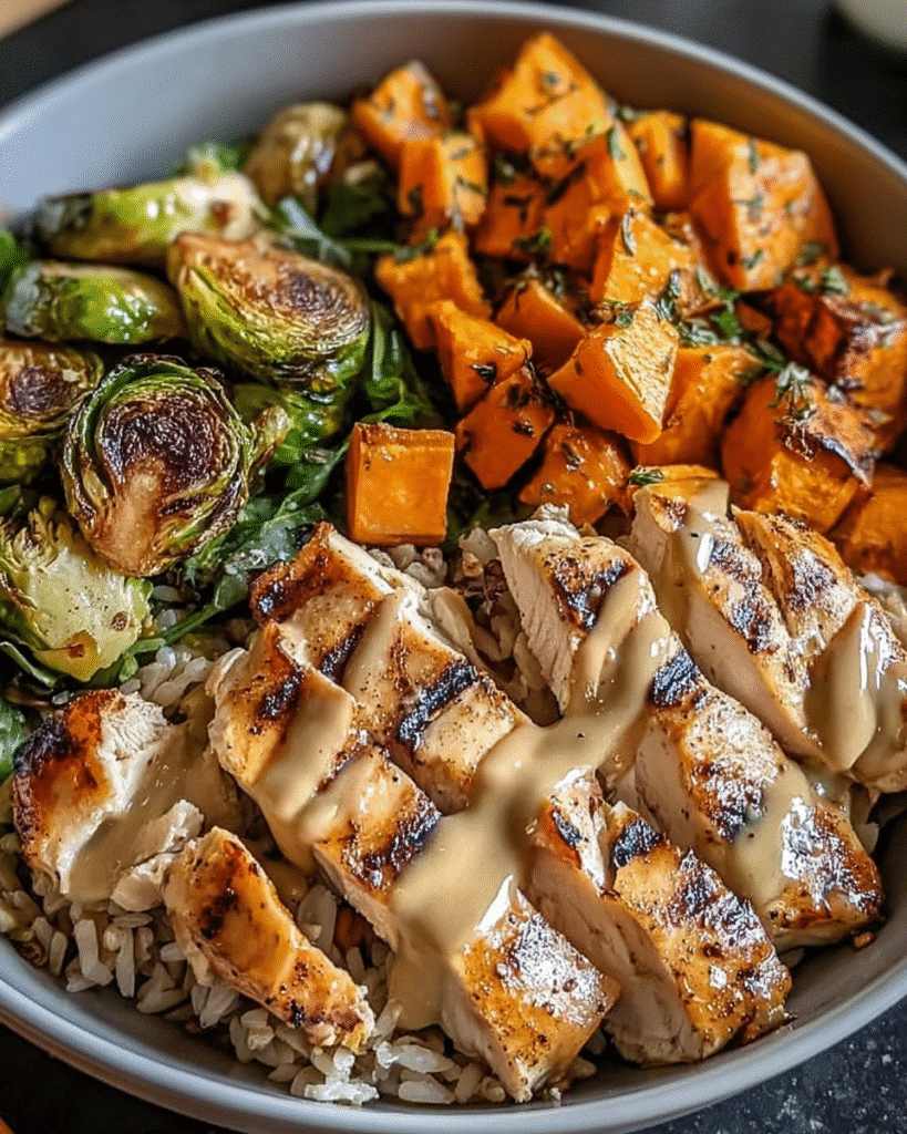 How to Make Maple Dijon Chicken Sweet Potato Bowls Shine