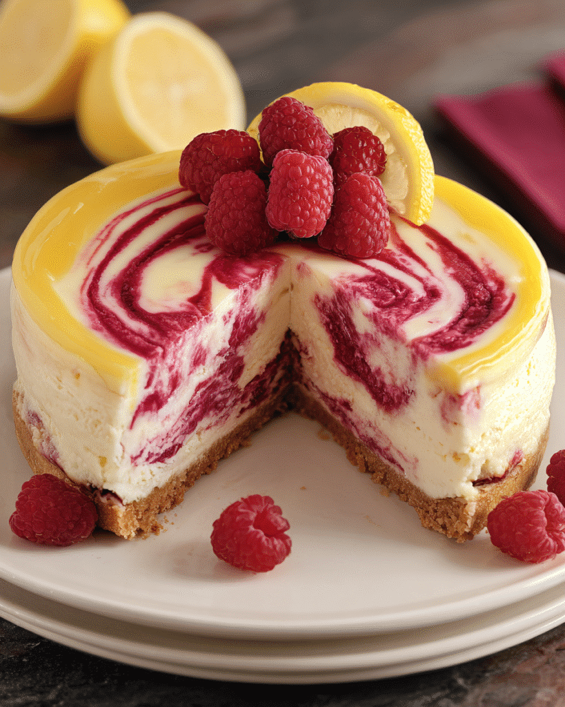 How to Make Lemon Raspberry Swirl Cheesecake Like a Pro