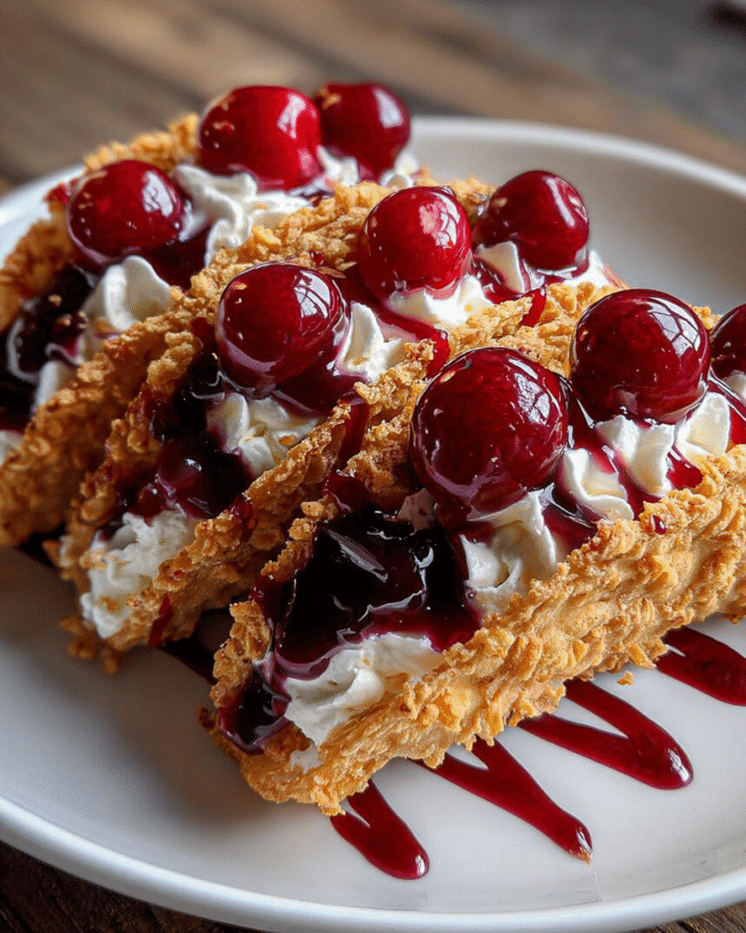 How Cherry Cheesecake Tacos Will Change Your Dessert Game