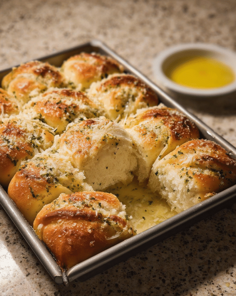 Garlic-Herb Pull-Apart Parker House Rolls: Bakery Magic!