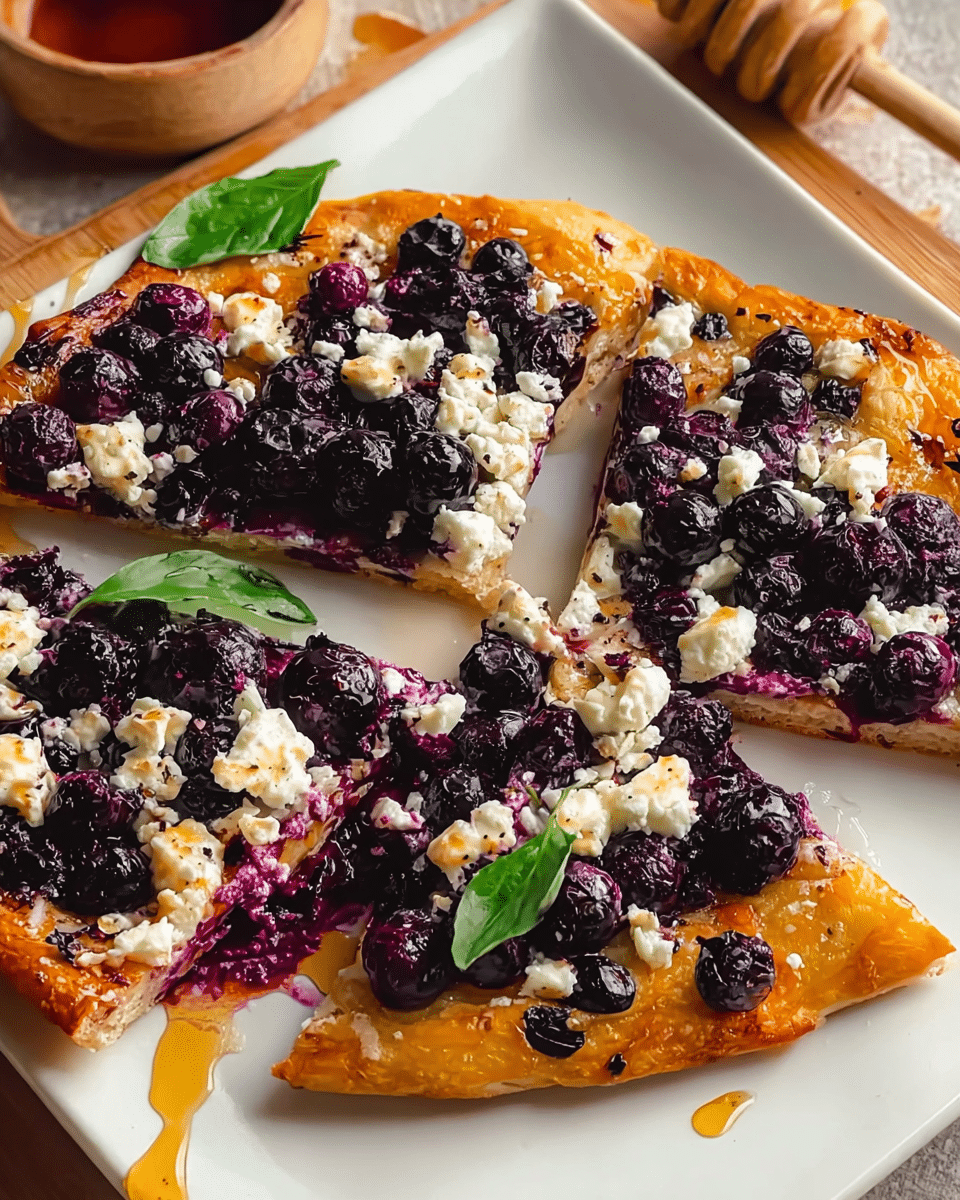Blueberry Feta Flatbread: Sweet Meets Savory Magic!
