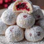 Raspberry Almond Snowball Cookies: Melt-in-Your-Mouth Magic!