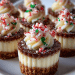 No-Bake Christmas Mini Cheesecakes: Festive Treats in Minutes!
