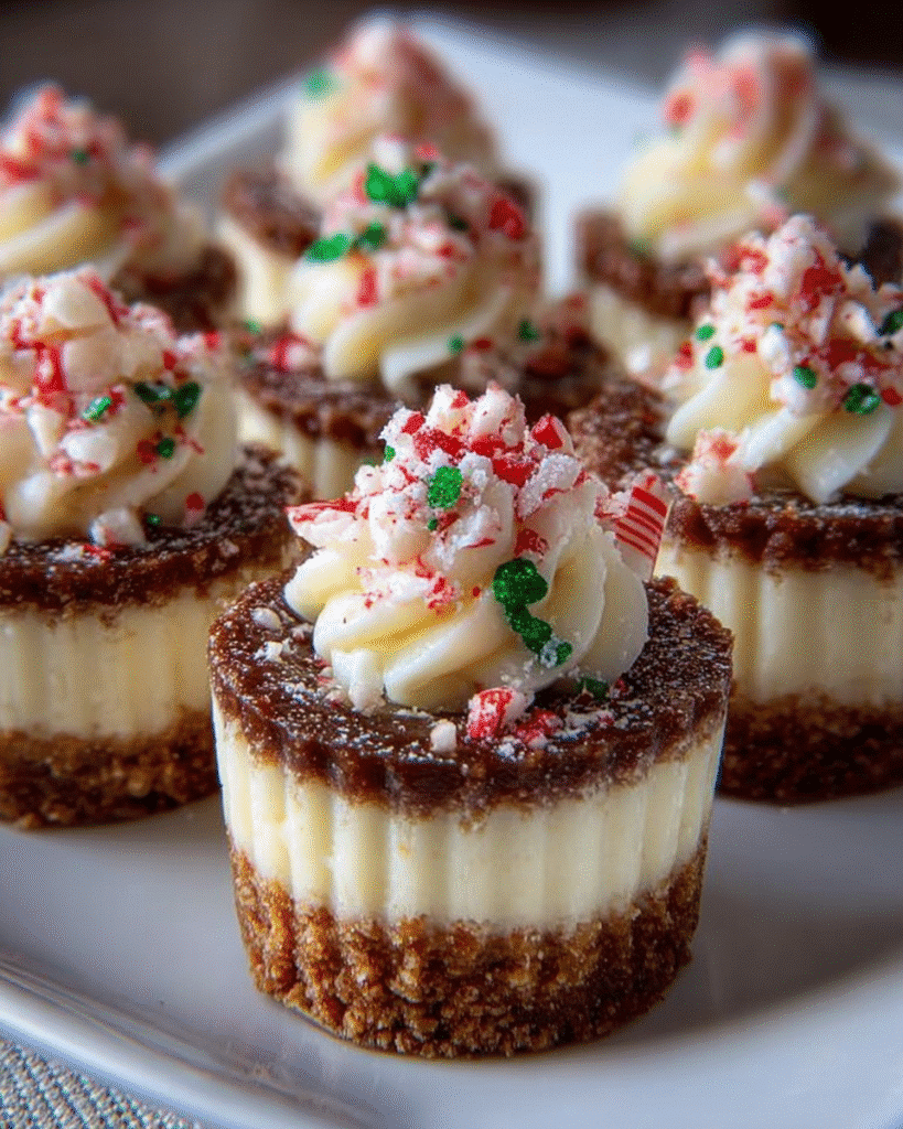 No-Bake Christmas Mini Cheesecakes: Festive Treats in Minutes!