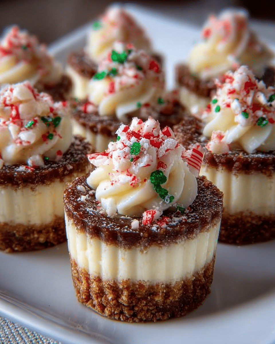 No-Bake Christmas Mini Cheesecakes: Festive Treats in Minutes!