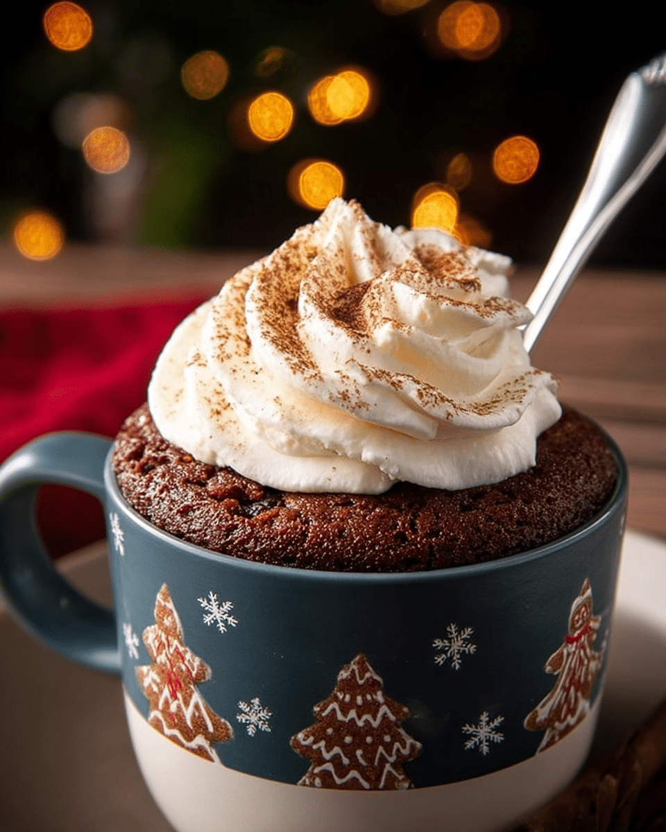Gingerbread Mug Cake: Quick Comfort in 2 Minutes Flat!
