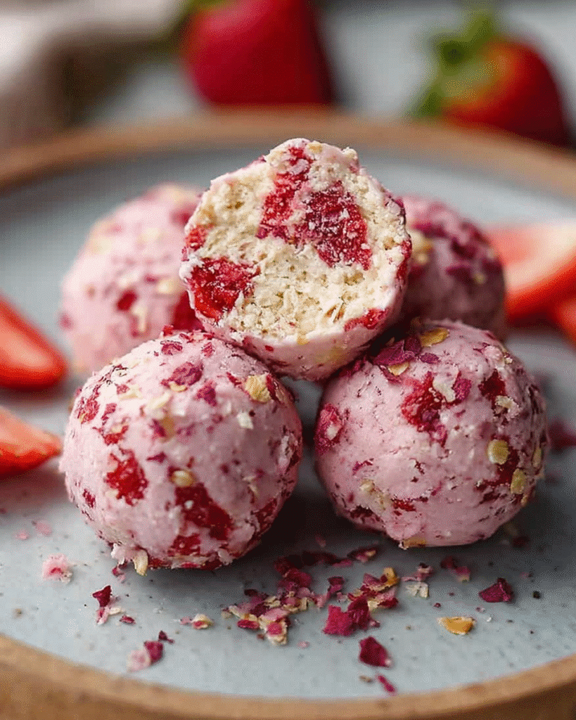 Strawberry Cheesecake Protein Balls: 5 Easy No-Bake Bites
