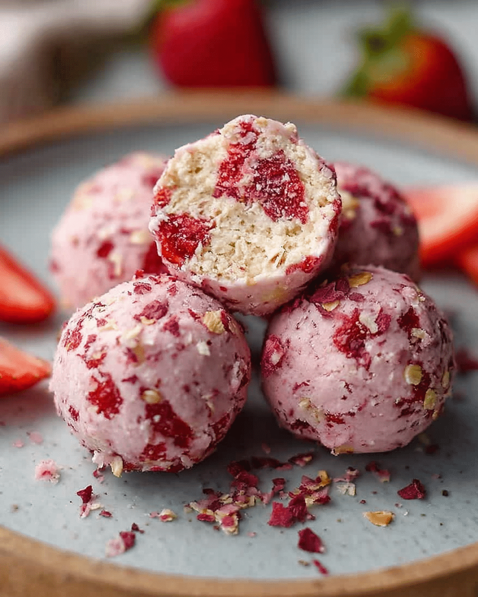 Strawberry Cheesecake Protein Balls: 5 Easy No-Bake Bites