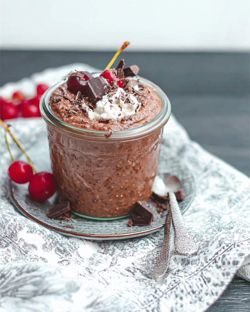 Blended Brownie Batter Overnight Oats: Dessert for Breakfast!