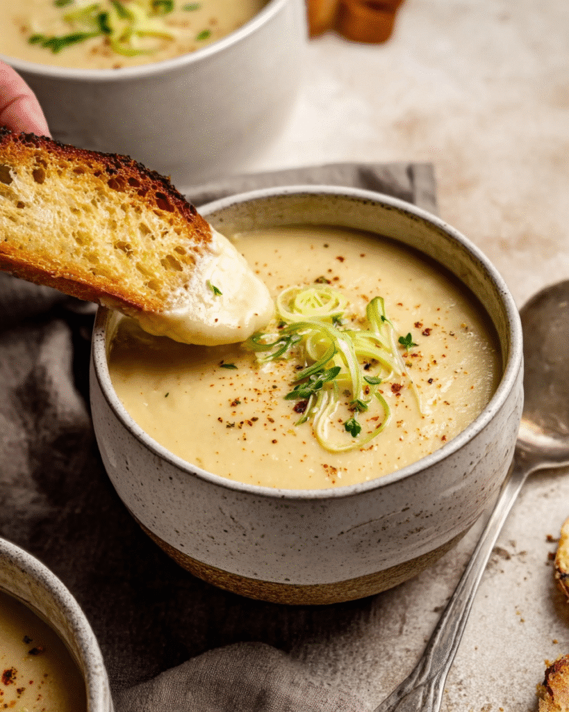 Roasted Garlic Cheddar Cauliflower Soup: Creamy Comfort in a Bowl!