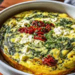Spinach Feta Egg Bake