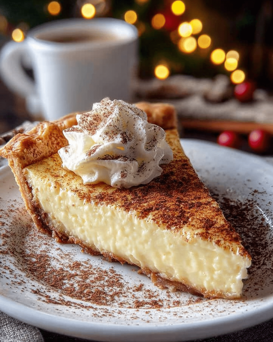 How to Make Christmas Eve Cinnamon-Vanilla Custard Pie Perfectly