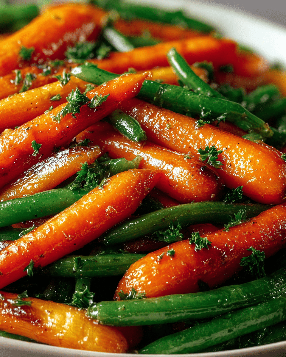 Honey Glazed Carrots & Green Beans: Veggie Magic in Minutes!