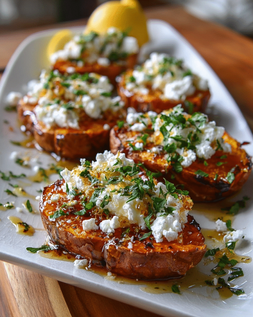 How to Make Golden Smashed Sweet Potatoes with Dreamy Feta