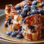 Blueberry Croissant French Toast Bake: Breakfast Bliss!