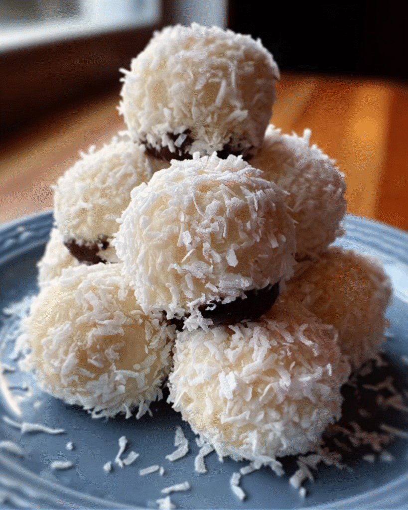 No Bake Coconut Cream Balls