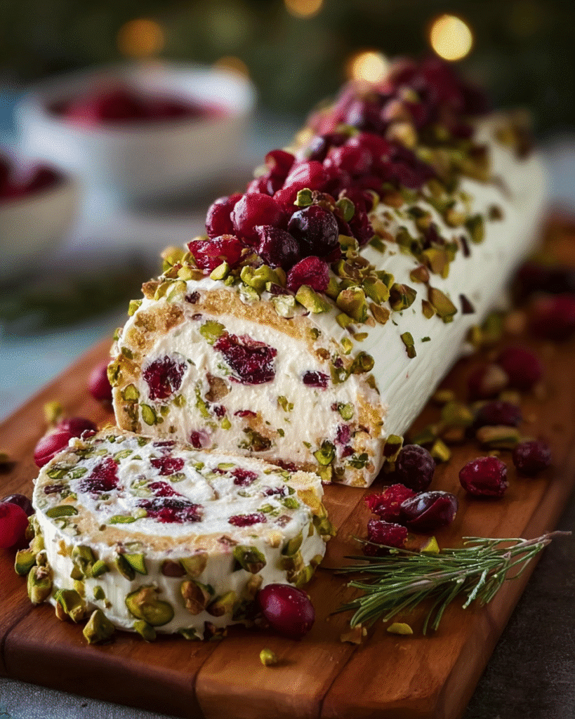Holiday Cranberry Pistachio Cream Cheese Log: Wow Your Guests!