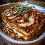 Layered Pear, Sweet Potato & Brie Bake: Ultimate Comfort Dish!