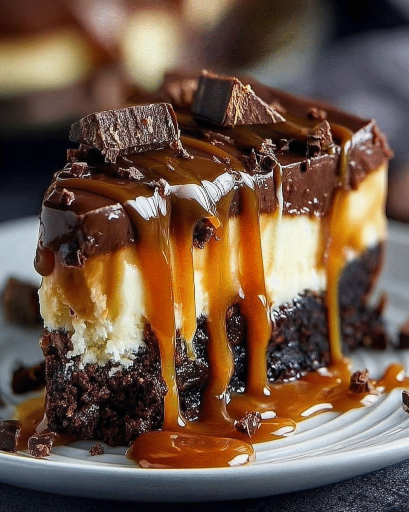 Caramel Brownie Cheesecake