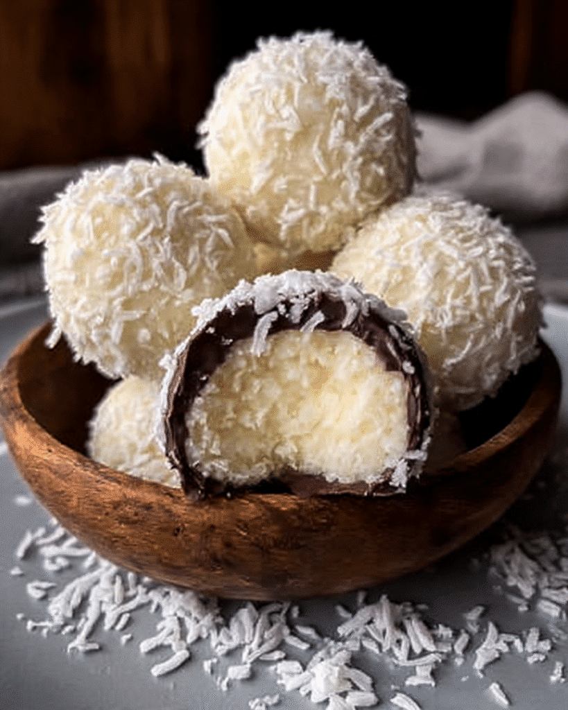 No Bake Coconut Cream Balls