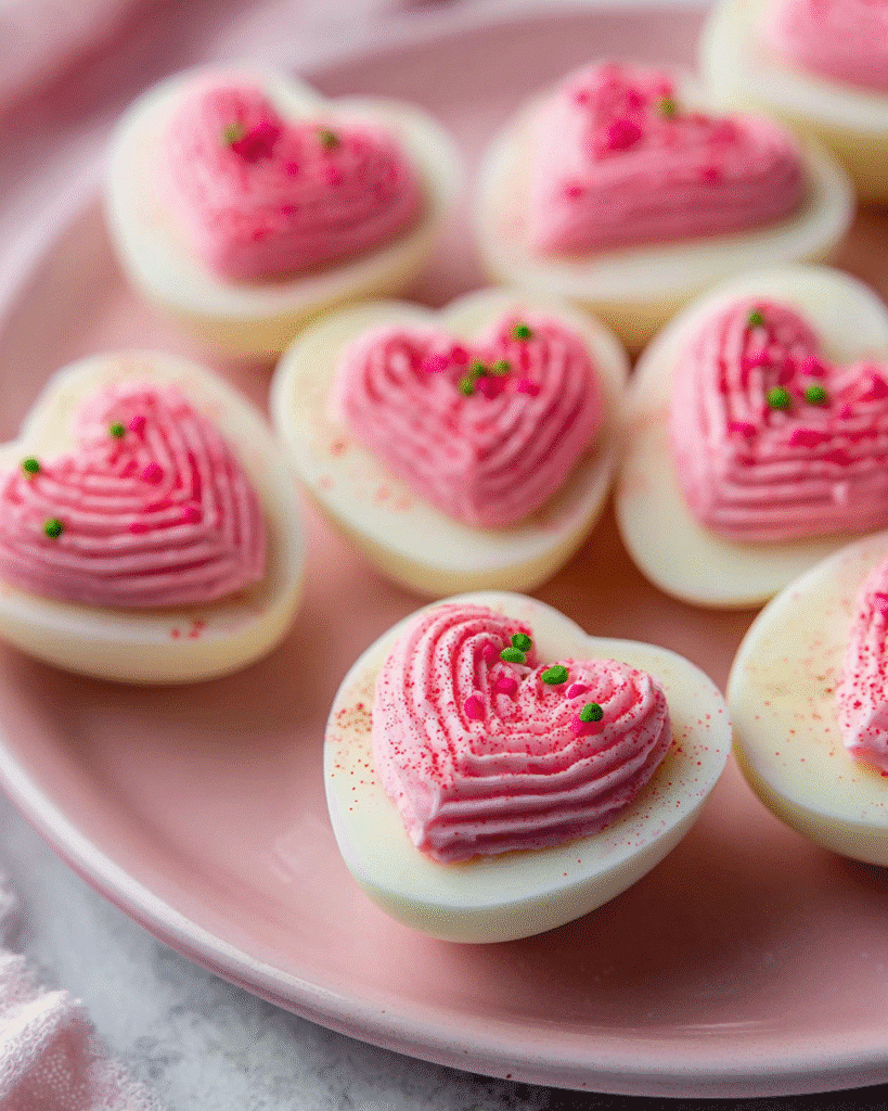 Heart-Shaped Pink Deviled Eggs: 5 Adorable Party Tricks