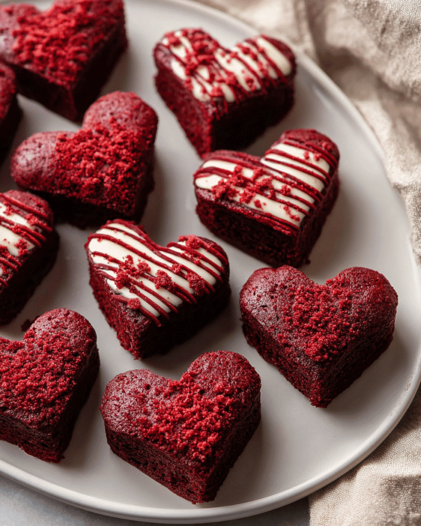 Heart-Shaped Red Velvet Brownies: Best Romantic Dessert Ever!