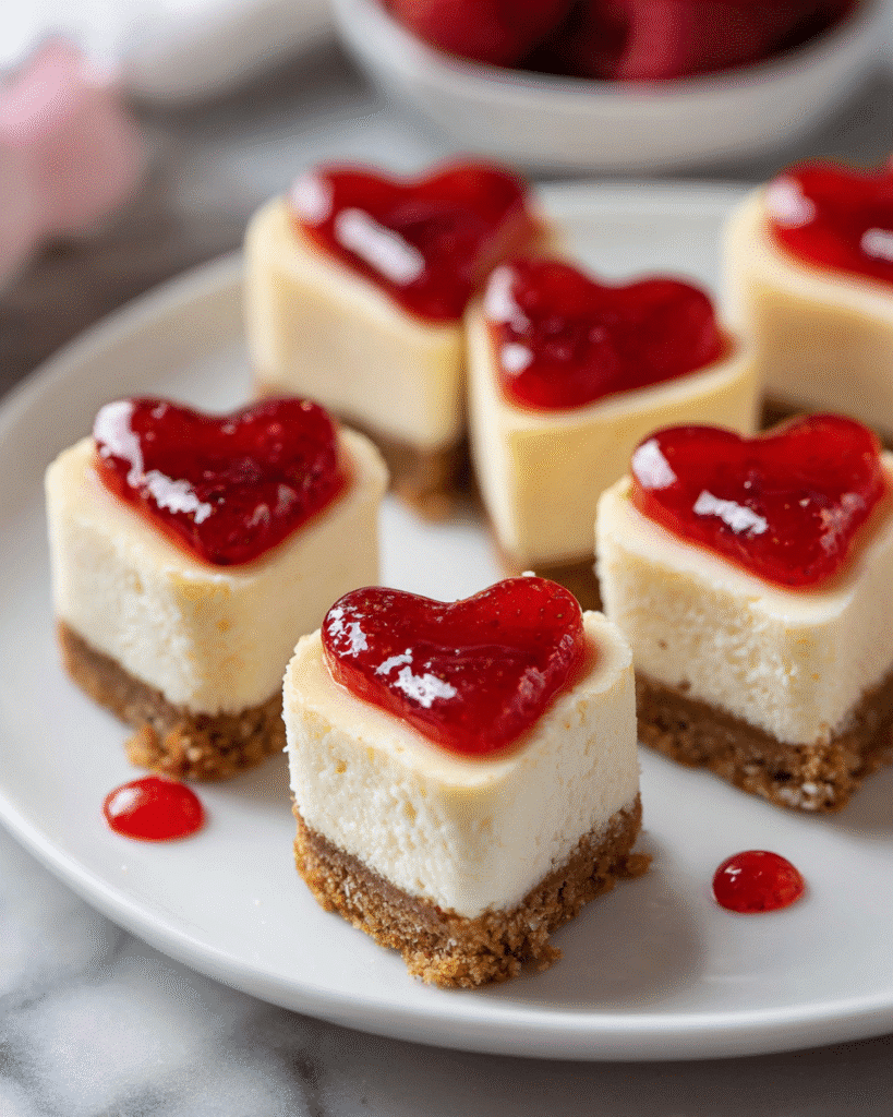 Heart-Shaped Mini Cheesecakes: Best Cute Dessert for Date Night